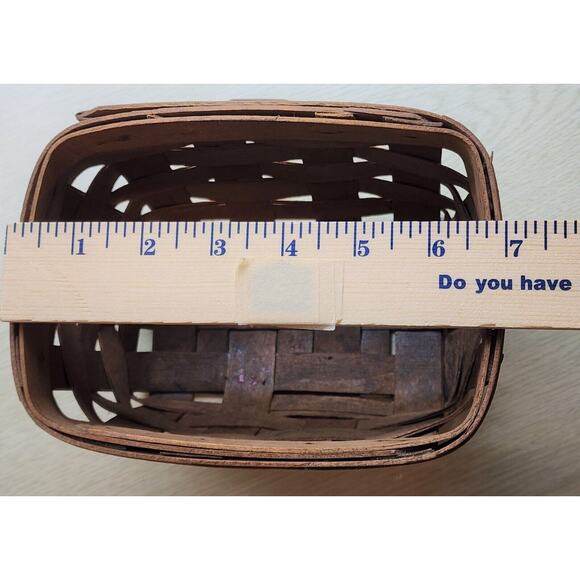 LONGABERGER WALL HANGING BASKET-Vintage-Small-5x7-Dated 1985 - Picture 11 of 11